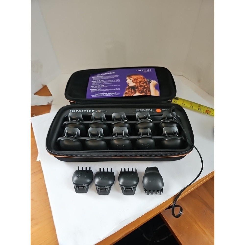 Topstyler By Instyler C-shells Hair Curls Style Heat Clips EXCELLENT